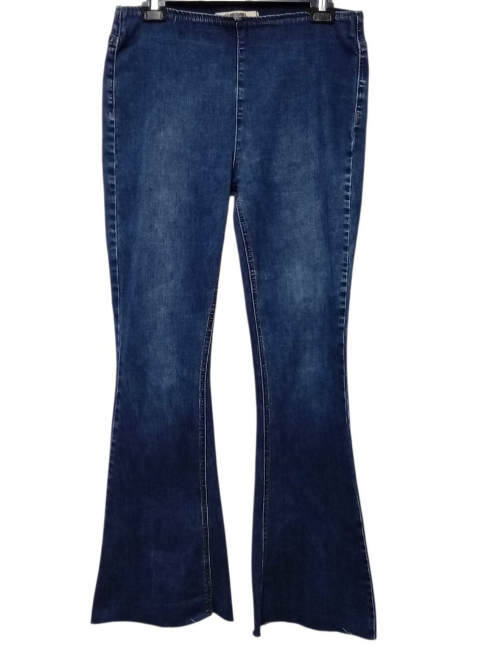 Rock & Roll Denim Bargain Bell Pull-On Flare Jeans Women's 32x34 Dark Wash
